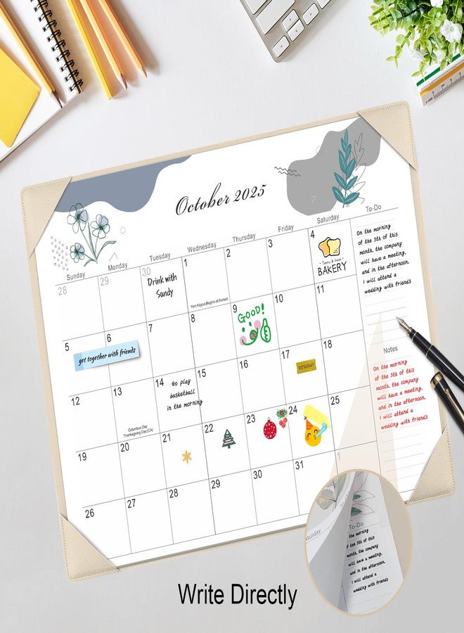 Gannyfer Large Desk Calendar 2025-2026 with Desktop Mat,22" x 17" Desktop Pad Calendar, 18 Month Table Calendar from July 2025 to Dec 2026, Office Supplies Perfect for Home School and Office - Gray - Image 4